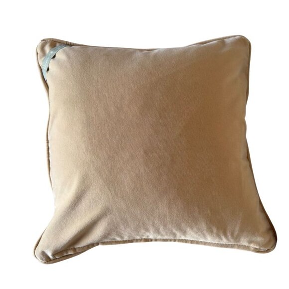 Solid Camel Velvet Pillow Cover – Upholstery Grade – 20x20 - Picture 3 of 3
